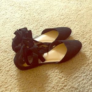 Ballerina lace up flats